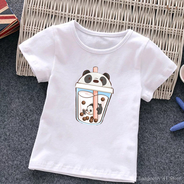 Urocze dzieci T-Shirt z rysunkiem pandy - herbata mleczna dla niemowląt - Wianko - 8
