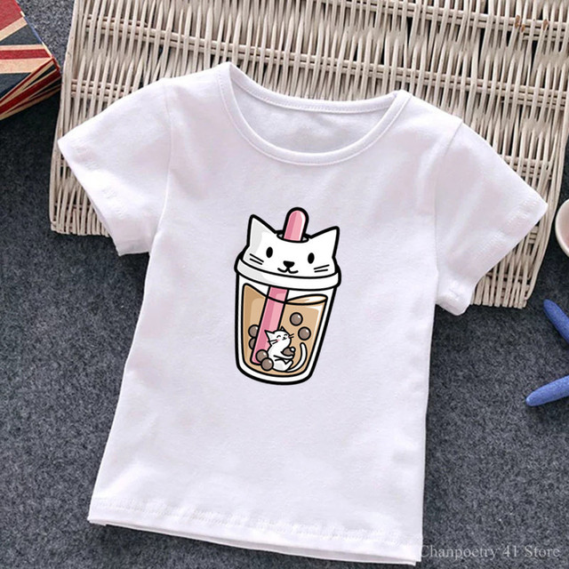 Urocze dzieci T-Shirt z rysunkiem pandy - herbata mleczna dla niemowląt - Wianko - 7