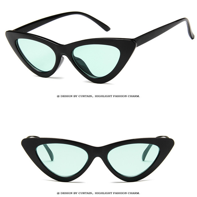 Seksowne, retro okulary przeciwsłoneczne w stylu kocich oczu - damskie - Wianko - 8