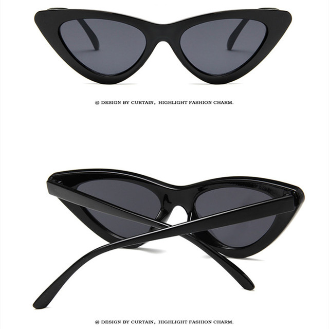 Seksowne, retro okulary przeciwsłoneczne w stylu kocich oczu - damskie - Wianko - 13
