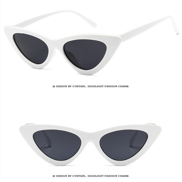 Seksowne, retro okulary przeciwsłoneczne w stylu kocich oczu - damskie - Wianko - 12