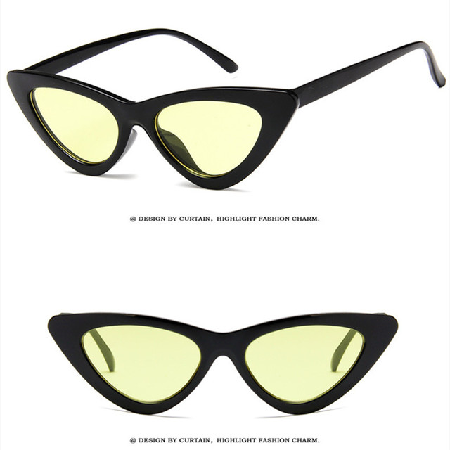Seksowne, retro okulary przeciwsłoneczne w stylu kocich oczu - damskie - Wianko - 10
