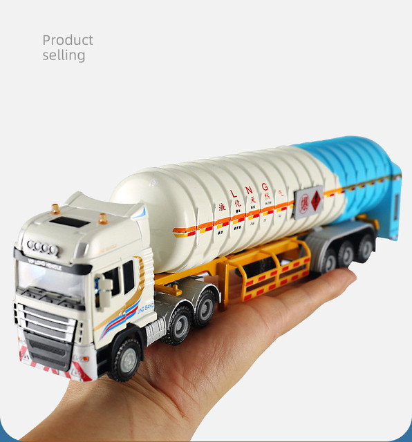 Tankowiec ciężarówka model transporter 1:50, zabawka dla dzieci - Wianko - 2