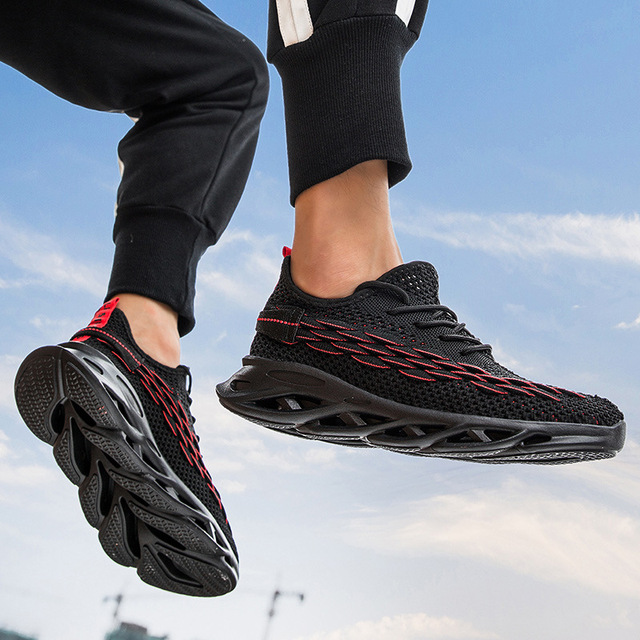 Męskie Sneakersy Trendy z wiosny 2021, rybia łuska, dno z ostrzem, oddychający, idealne do biegania i na siłownię - Wianko - 29