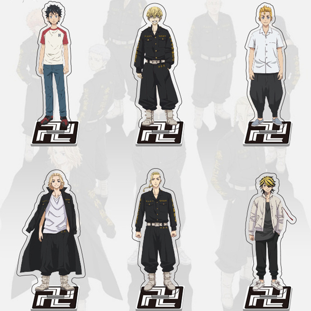 Figurka akrylowa stojak Anime Tokio Revengers - Sano Manjirou, Mitsuya Takashi, Matsuno Chifuyu, Ryuuguuji Ken Baji, Keisuke - prezent edukacyjny - Wianko - 3