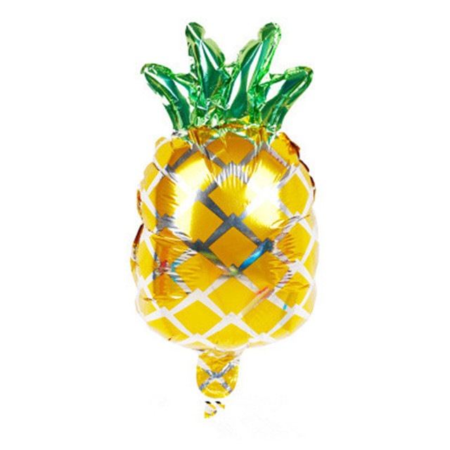 Nowy Mini złoty ananas balon owoc z aluminium - 5 sztuk - Wianko - 15