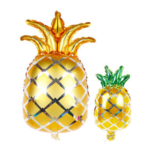 Nowy Mini złoty ananas balon owoc z aluminium - 5 sztuk - Wianko - 12