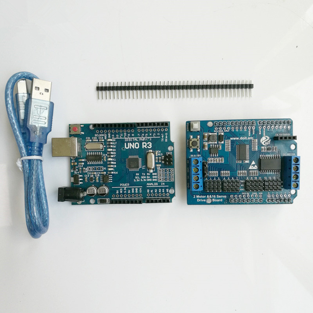 Bezprzewodowe sterowanie przez Bluetooth dla Smart RC Robot – podwozie, 2-Way Motor i 16-szybkościowe serwonapędy, zestaw DIY dla Arduino - Wianko - 4
