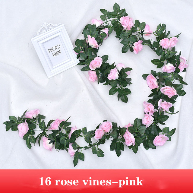 16 główek kwiatowych/partia jedwabnych róż artykułów dekoracji ślubnej - Sztuczne rośliny - Wianko - 6