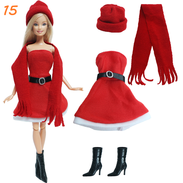 Elegancki zestaw ubrań i akcesoriów dla lalki Barbie: płaszcz, spodnie, torba, buty, kapelusz i spódnica - Wianko - 18