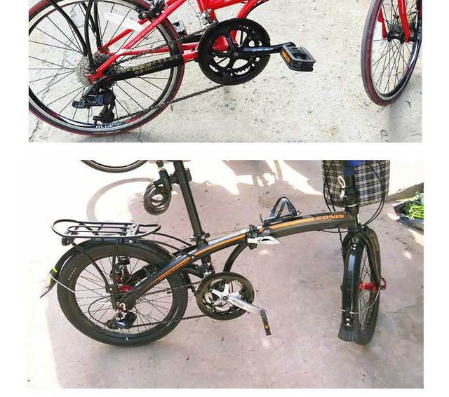 Rower składany z osłoną tarczy, korby i koła łańcuchowego - akcesorium rowerowe kategorii wyposażenie ochronne - Wianko - 19