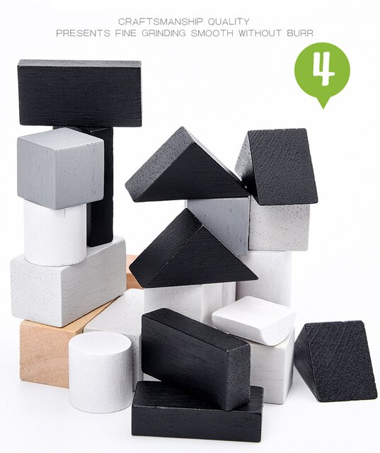 Zestaw klocków drewnianych dla dzieci TinBox Storage Organizer - Tangram puzzle 3D, koraliki układanki, domino, Gyro Spin, szachy, gra montessori - Wianko - 30