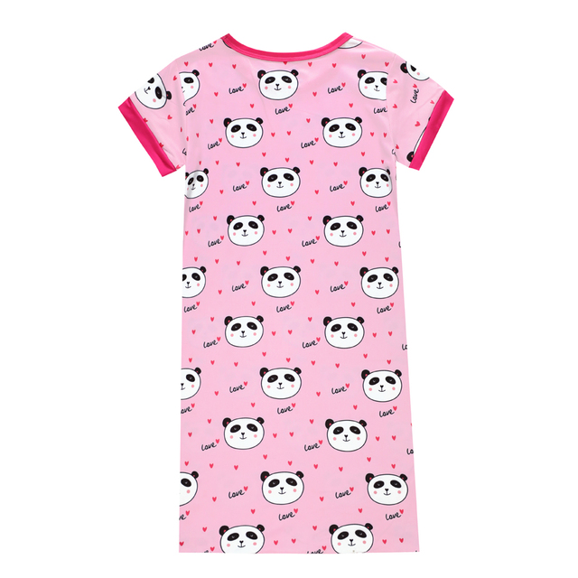 Nowa letnia sukienka dziecięca z nadrukiem pandy i kota dla dziewczynki 2-10 lat - marka 2021 - Wianko - 4