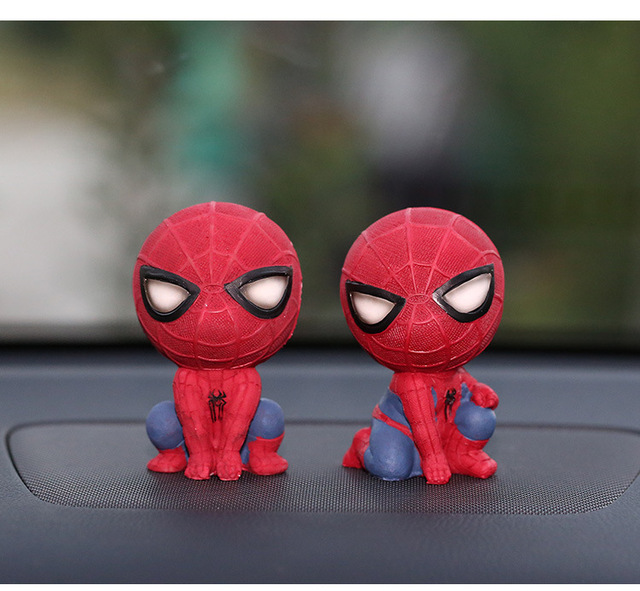 Figurka Disney Spiderman Kawaii Bobblehead - dekoracja biurka, samochodu i ściany, idealna jako prezent dla dziecka - Wianko - 10