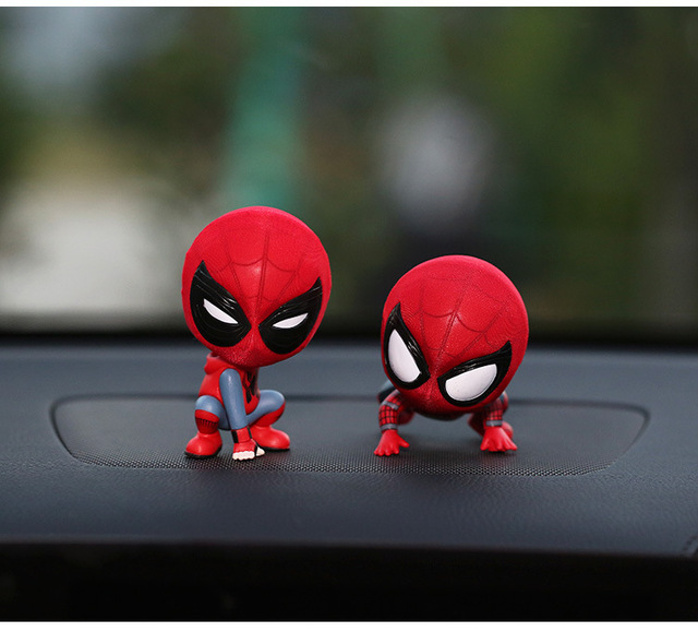 Figurka Disney Spiderman Kawaii Bobblehead - dekoracja biurka, samochodu i ściany, idealna jako prezent dla dziecka - Wianko - 11