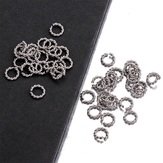 50 sztuk/partia specjalnych otwartych pierścieni złączowych do tworzenia biżuterii z wysokiej jakości stali nierdzewnej o średnicach 6/8/10/12 mm - Wianko - 5