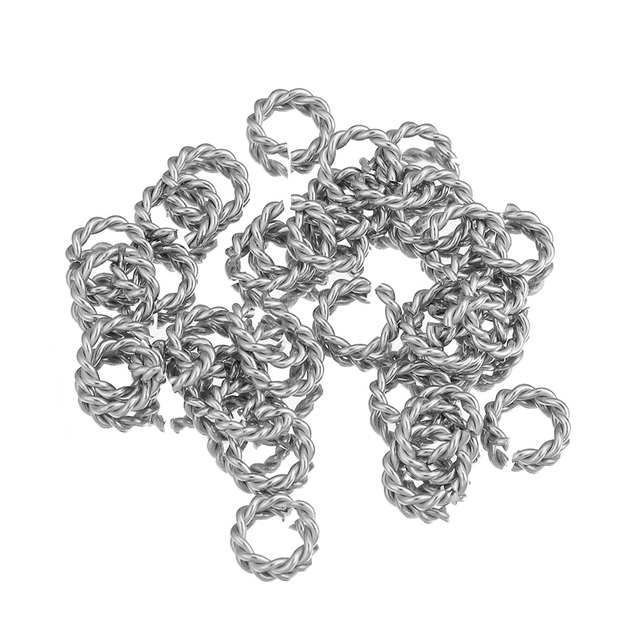 50 sztuk/partia specjalnych otwartych pierścieni złączowych do tworzenia biżuterii z wysokiej jakości stali nierdzewnej o średnicach 6/8/10/12 mm - Wianko - 4