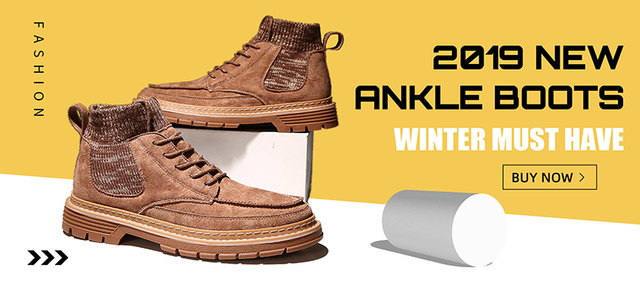 Mężczyźni buty zimowe wysokiej jakości z futrem, ciepłe, zimowe gumowe buty trampki na śnieg - Wianko - 1