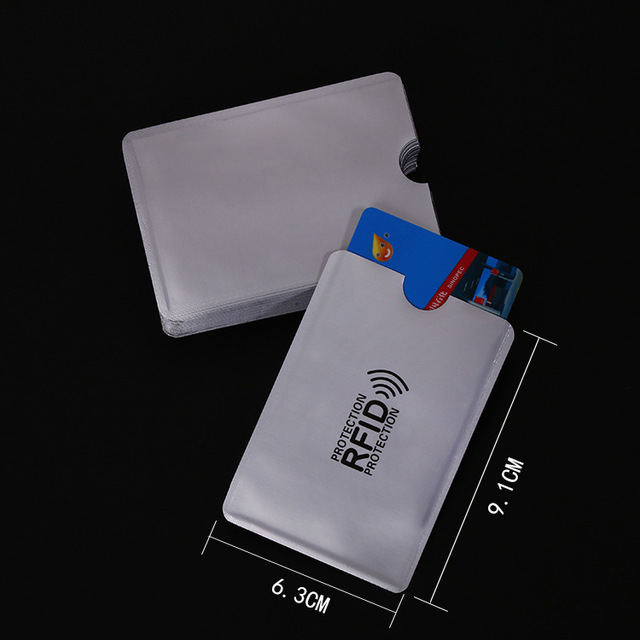 Etui na karty bankowe RFID z blokadą czytnika, 10 sztuk, metalowe - Wianko - 6