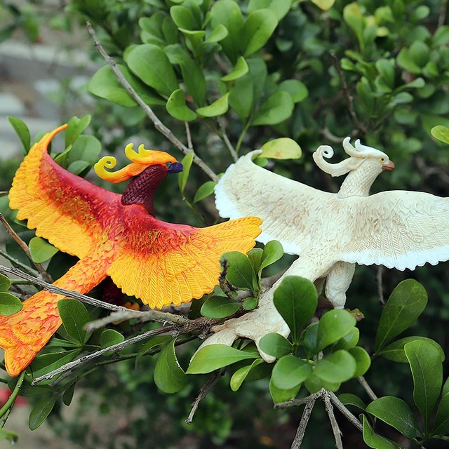 Figurka oryginalnego turkawskiego orła papugi Flamenco PVC Action Figures - edukacyjna zabawka dla dzieci - Wianko - 4