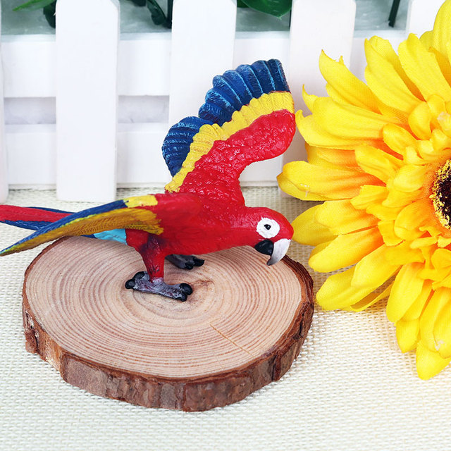 Figurka oryginalnego turkawskiego orła papugi Flamenco PVC Action Figures - edukacyjna zabawka dla dzieci - Wianko - 16