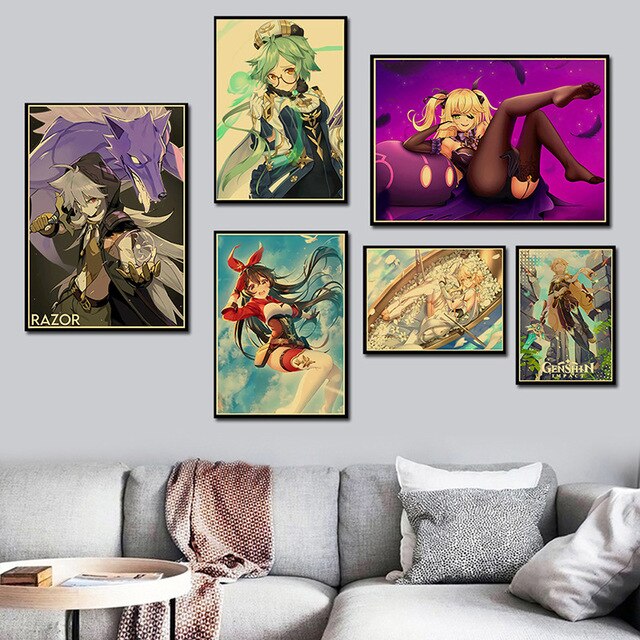 Diamentowe malarstwo Genshin Impact HD Anime - DIY, wysoka rozdzielczość, dziewczyna, haft artystyczny, mozaika krzyż, zestaw do szycia dla Home Decor - Wianko - 1