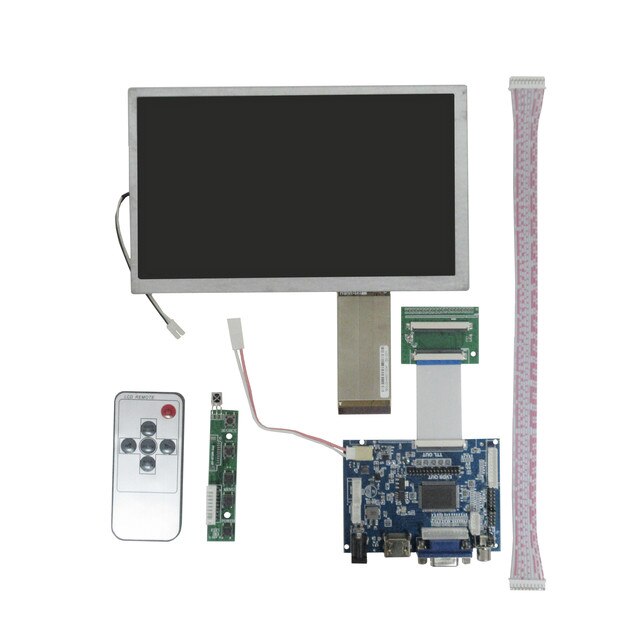 Ekran LCD HSD080IDW1-C00 8 cali z panelem sterującym 2AV VGA HDMI - Wianko - 3