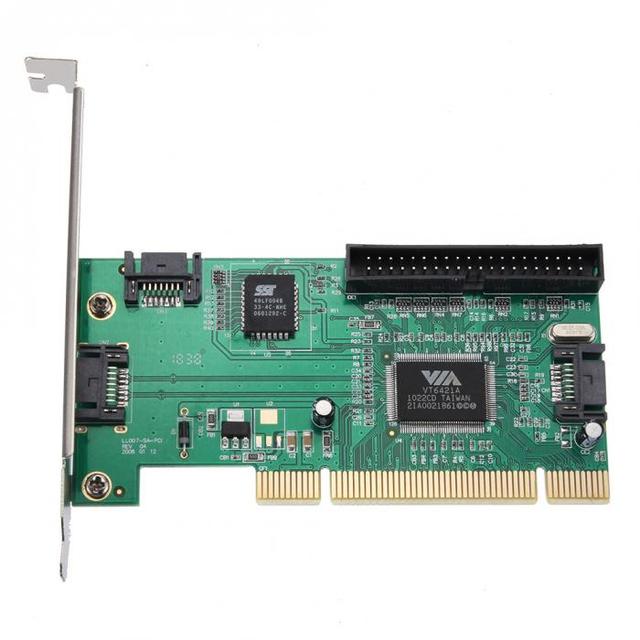 Karta kontrolera PCI z 3 portami SATA i IDE, konwerter Combo VIA6421 Chip HDD AC388 HJ55 - Wianko - 2