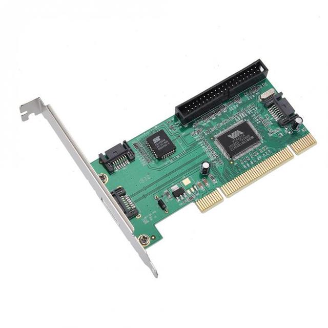 Karta kontrolera PCI z 3 portami SATA i IDE, konwerter Combo VIA6421 Chip HDD AC388 HJ55 - Wianko - 1