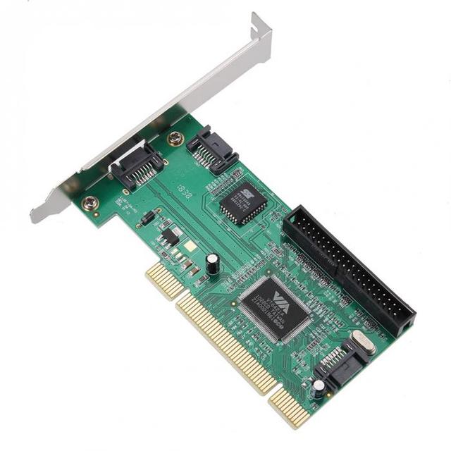 Karta kontrolera PCI z 3 portami SATA i IDE, konwerter Combo VIA6421 Chip HDD AC388 HJ55 - Wianko - 3
