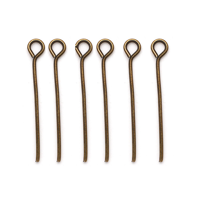 200 sztuk Flat Head Pins, różne długości, złoty/miedź/rod, do DIY biżuterii, dostawa szybka - Wianko - 6