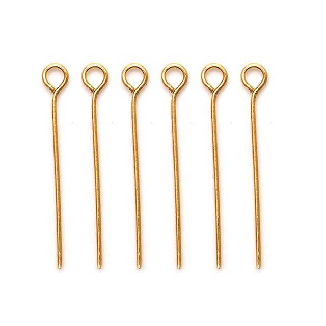 200 sztuk Flat Head Pins, różne długości, złoty/miedź/rod, do DIY biżuterii, dostawa szybka - Wianko - 2