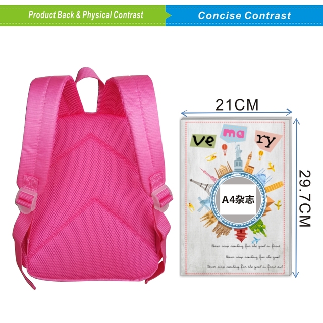 Plecak Berserk 3D dla kobiet - 3 szt./zestaw w kolorze różowym dla dzieci w wieku przedszkolnym - 12/16 Cali - dla mężczyzn i kobiet - płócienny - Wianko - 21