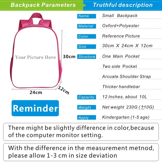 Plecak Berserk 3D dla kobiet - 3 szt./zestaw w kolorze różowym dla dzieci w wieku przedszkolnym - 12/16 Cali - dla mężczyzn i kobiet - płócienny - Wianko - 20