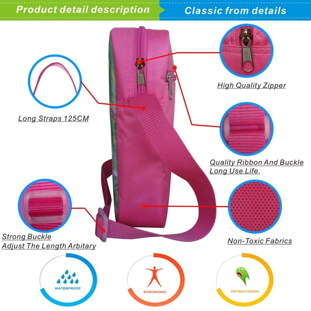 Plecak Berserk 3D dla kobiet - 3 szt./zestaw w kolorze różowym dla dzieci w wieku przedszkolnym - 12/16 Cali - dla mężczyzn i kobiet - płócienny - Wianko - 19