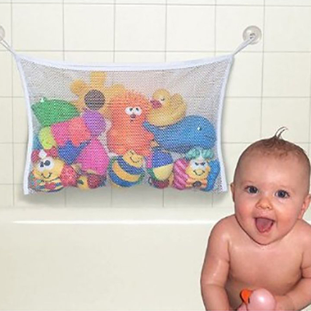 Zabawki do kąpieli dla niemowląt - torba siatkowa z mocnymi przyssawkami - Wianko - 3