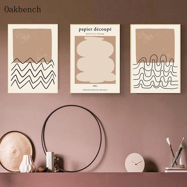 Plakat artystyczny Abstrakcyjna Geometria Boho Line do dekoracji salonu - Wianko - 5