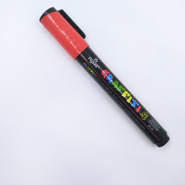 Zestaw 12/18 kolorowych markerów akrylowych 3mm na bazie wody o cienkiej końcówce do kamienia, szkła, DIY Craft, płótna i szkoły Artr - Wianko - 4