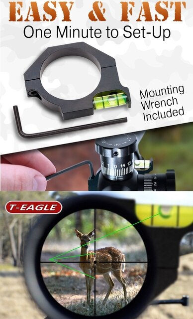 Poziomica pęcherzykowa T-EAGLE Metal do montażu lufy kabiny o średnicy 25.4mm/30mm do celownika lunety ruchomych punktowych Tactical Optics Sight - Wianko - 9