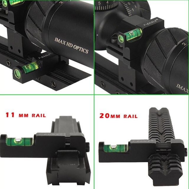 Poziomica pęcherzykowa T-EAGLE Metal do montażu lufy kabiny o średnicy 25.4mm/30mm do celownika lunety ruchomych punktowych Tactical Optics Sight - Wianko - 10