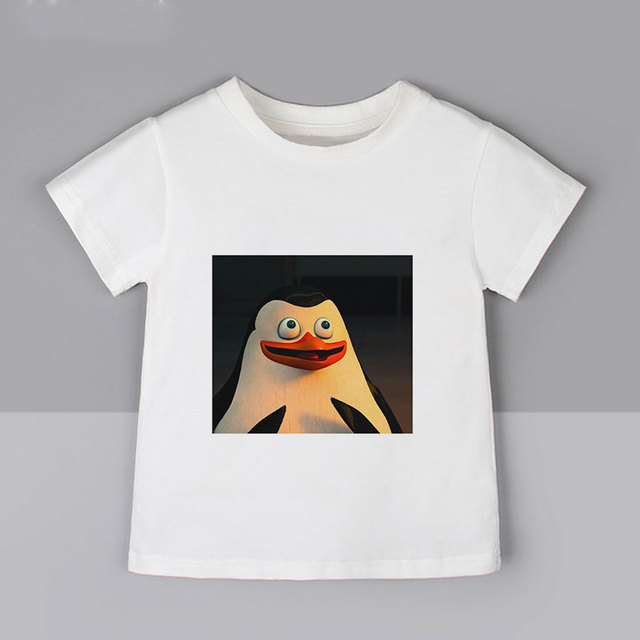 Koszulka dziecięca z motywem pingwinów - lato, topy dla chłopców i dziewczyn, biały, moda Kawaii, rozmiar 0 - Wianko - 7