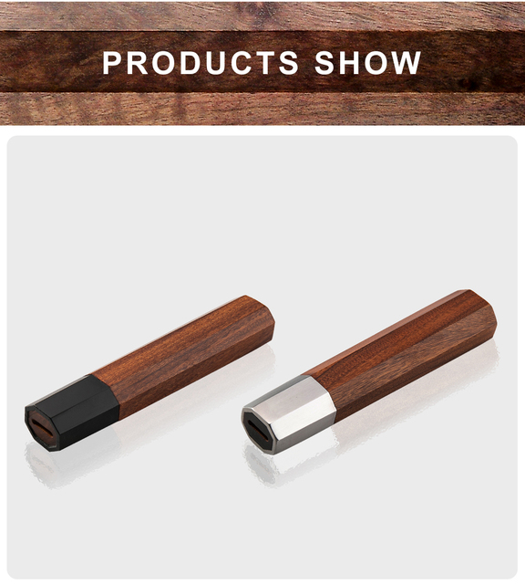 Japoński nóż szefa kuchni z drewnianym uchwytem – ekologiczne i naturalne akcesorium do tworzenia noży w stylu afrykańskim o ośmiobocznej konstrukcji - Wianko - 3