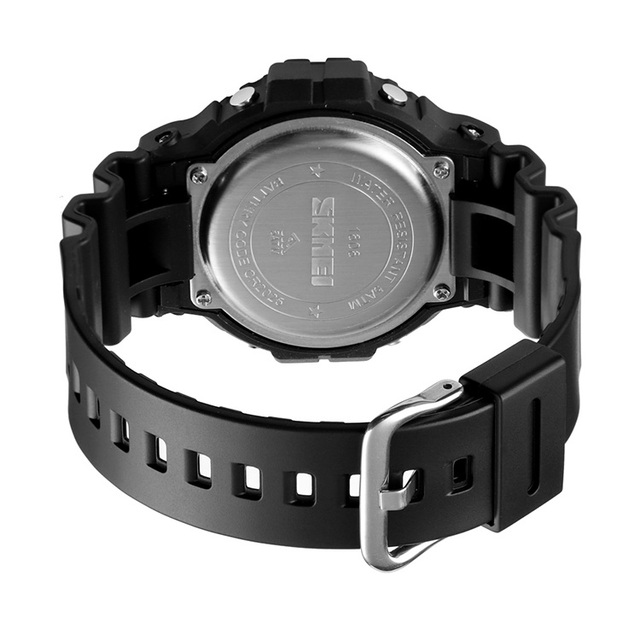 Zegarek sportowy SKMEI męski LED cyfrowy 2 czas alarm chronometr - Wianko - 2