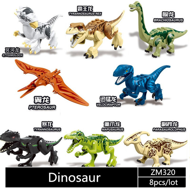 Zestaw Klocków Park Jurassic Świat - 80szt. Pterozaur, Triceratops, Indomirus, T-rex (YG77001/YG77021/YG77070) - Wianko - 13