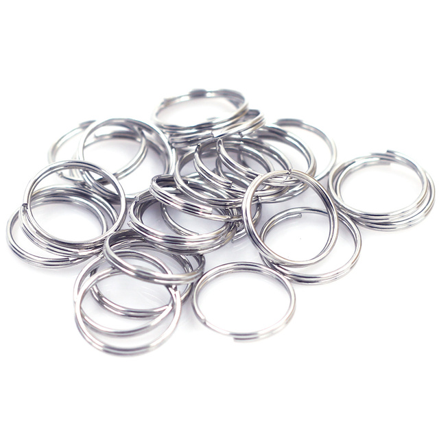 100 sztuk podwójne pętle dzielone pierścienie stop okrągły srebrny Tone 16mm dla naszyjników i biżuterii DIY - Wianko - 4