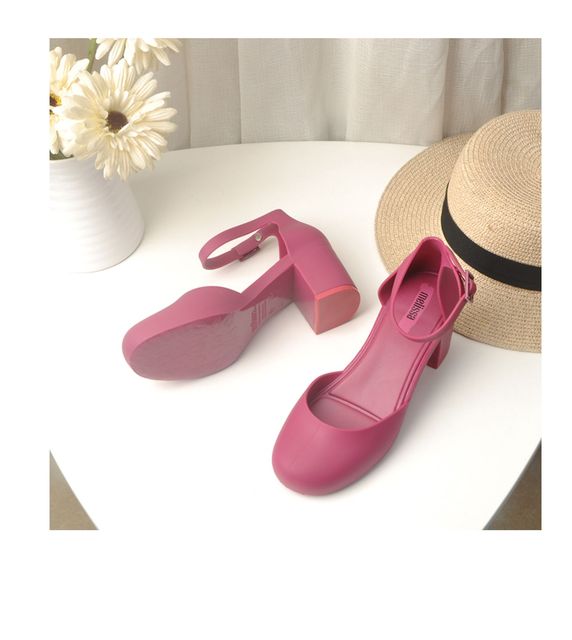 Sandały damskie na platformie Melissa z okrągłym noskiem - moda rzymska, lato 2019 - Wianko - 5