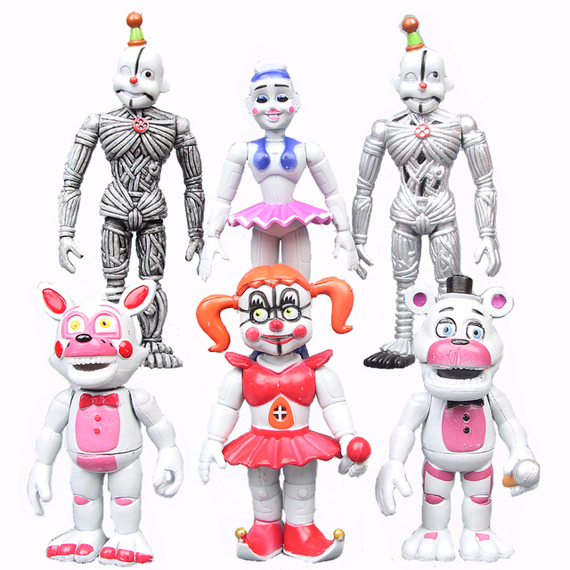 Figurki akcji FNAF: Świat Siostry Lokalizacja - Ballora, Foxy, Freddy, Ennard, Springtrap - zabawki dla dzieci - Wianko - 2