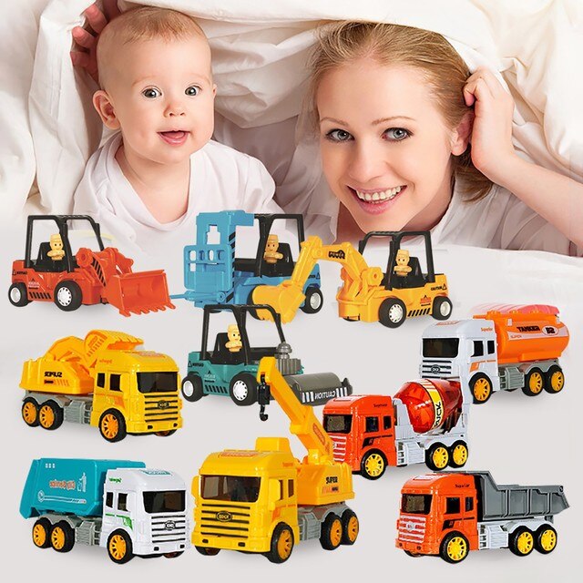 Zestaw zabawki ciężarówki Monstere samochodzik Diecast dla dzieci - model koparki, urządzenie inżynieryjne do wczesnej edukacji - Wianko - 12