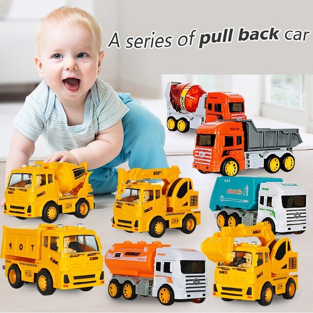 Zestaw zabawki ciężarówki Monstere samochodzik Diecast dla dzieci - model koparki, urządzenie inżynieryjne do wczesnej edukacji - Wianko - 13