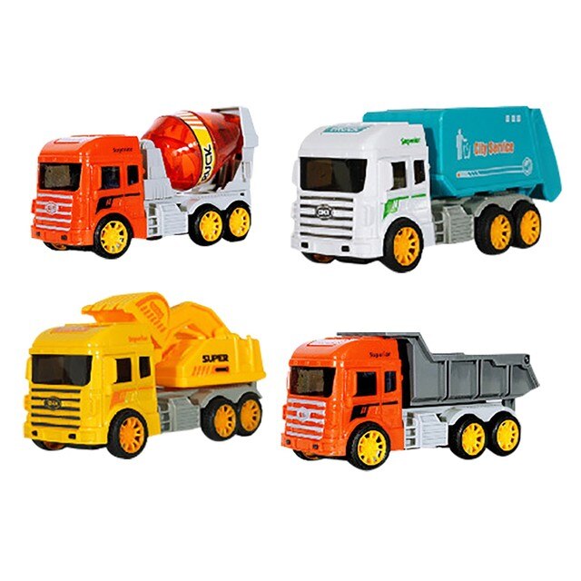 Zestaw zabawki ciężarówki Monstere samochodzik Diecast dla dzieci - model koparki, urządzenie inżynieryjne do wczesnej edukacji - Wianko - 2